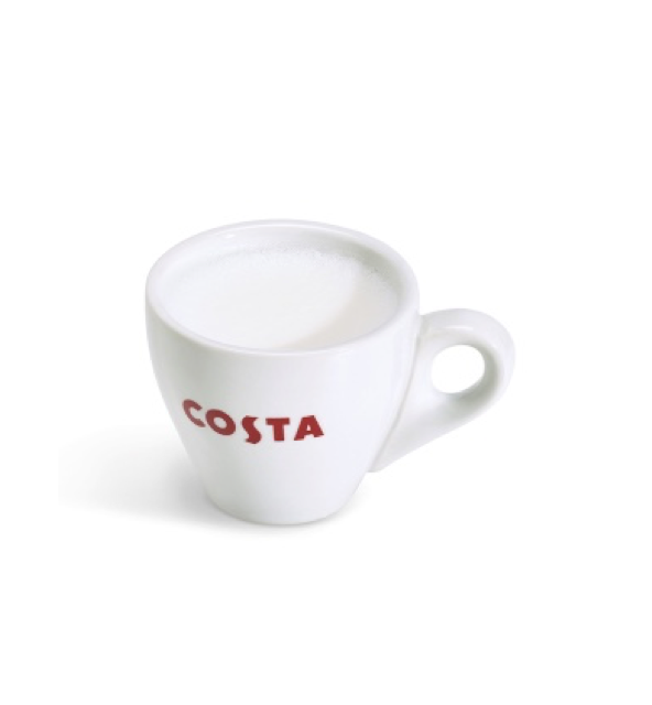weakest coffee at costa